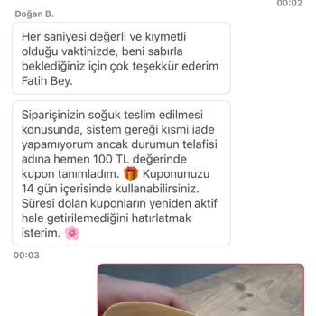 Geç Gelen Ve Eksik Siparişe Yetersiz Çözüm