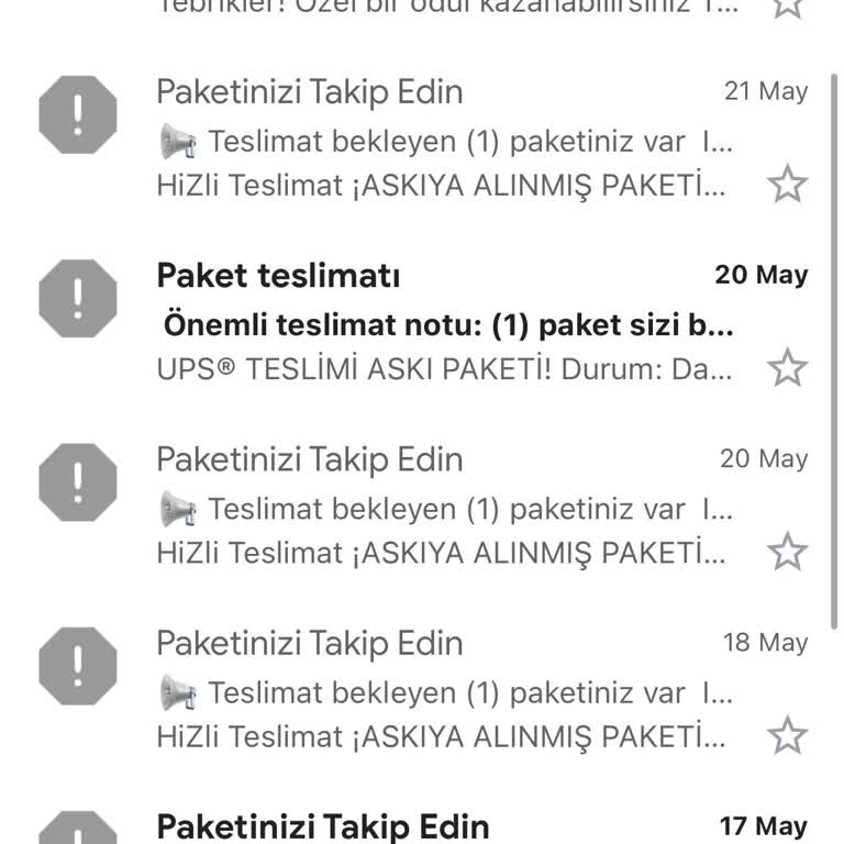 Asılsız Kargo Mailleriyle Kişisel Bilgilerim Tehdit Altında