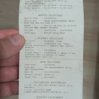 Vestel 3D Smart TV Sürekli Arızalandı Ekran Titremesi Ve Kalıcı Çözüm Yok