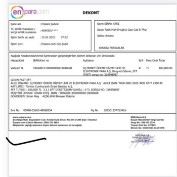 Hesabımdan İzinsiz Para Transferi Ve Acil İade Talebi