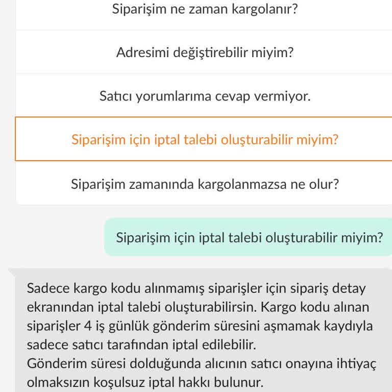 Sipariş İptali Yapılamıyor Müşteri Hakları Zedeleniyor