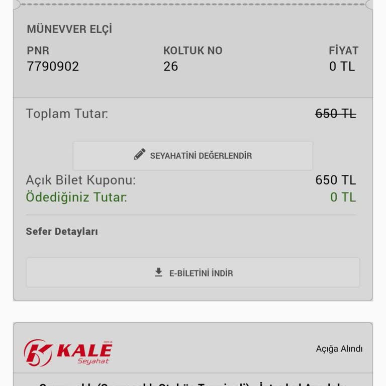 Bilet İptali Sonrası Mağduriyet Ve Fiyat Farkı Sorunu