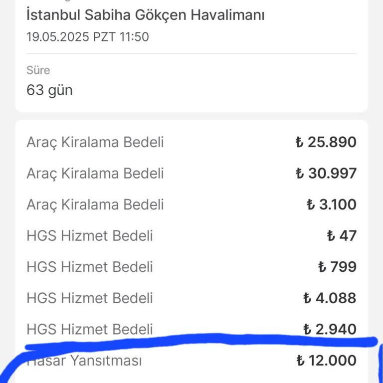 Küçük Hasar İçin Yüksek Ücret Kesintisi Ve Açıklama Yapılmaması