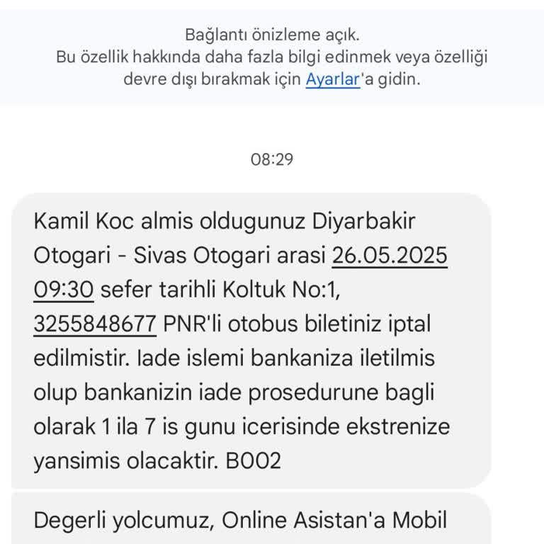 Biletim Son Anda İptal Edildi, Mağdur Oldum
