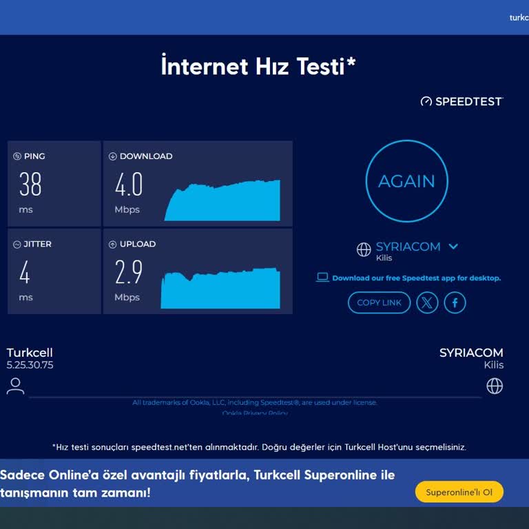 Superbox Ve Telefonlarda Sürekli Düşük İnternet Hızı Mağduriyeti