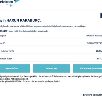 Taahhüt Sonunda Hattımı Taşıdım, Haksız Cayma Bedeli Faturası Kesildi