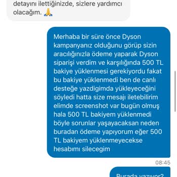 İyzico İle Yapılan Ödemede Vaat Edilen Bakiye Yüklenmedi, Hesap Silinemiyor