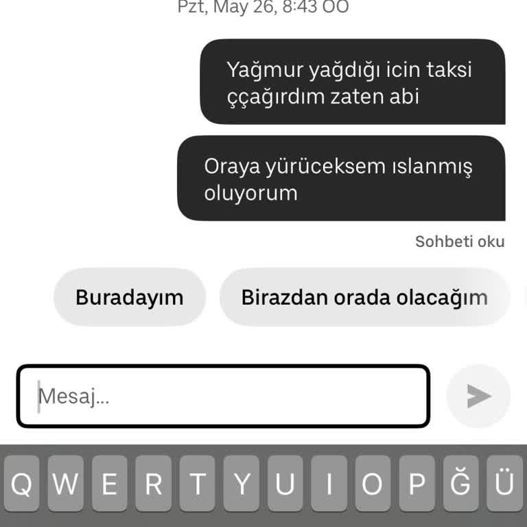 Yağmurda Taksi Çağırdım Şoför Sokağa Girmedi İptal Etti