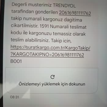 Sürat Kargo Yalova Bayraktepe Şubesinde Geciken Teslimat Sorunu