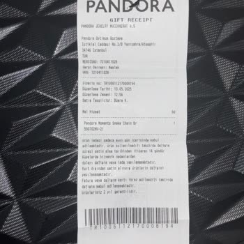 Pandora Bileklik Kısa Sürede Karardı Mağaza Sorumluluk Almadı