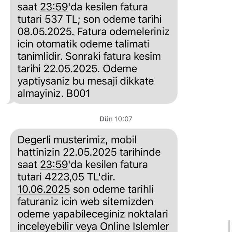 Hat Taşıma Sonrası Fahiş Fatura Ve Müşteri Hizmetlerine Ulaşılamıyor