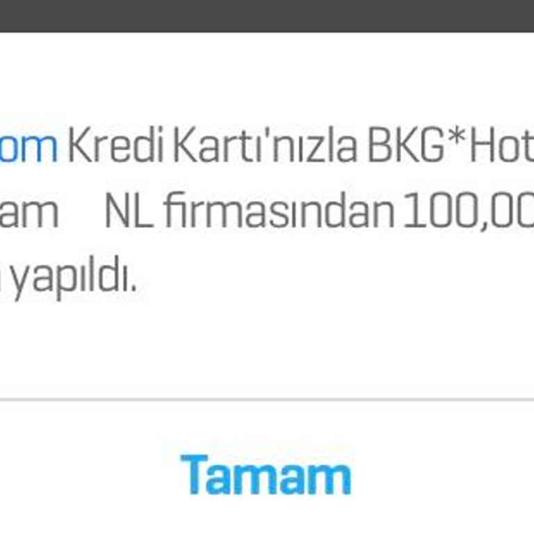 Booking.com Onayım Olmadan Kredi Kartımdan Yabancı İşlem Yapıldı