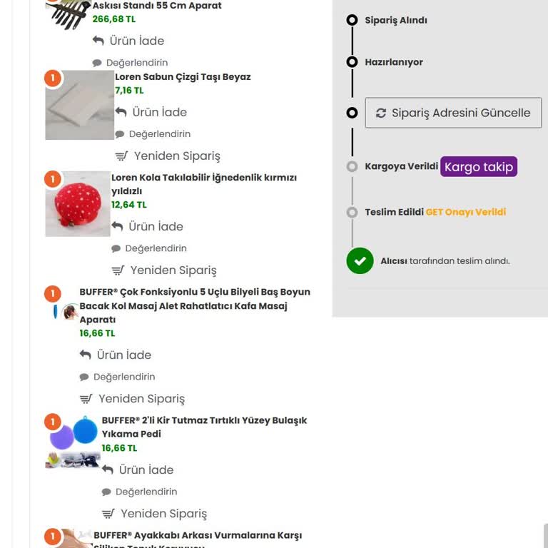 Eksik Gönderilen Ürünler Ve İade Sorunu: Starefsane.com Siparişimde Mağduriyet
