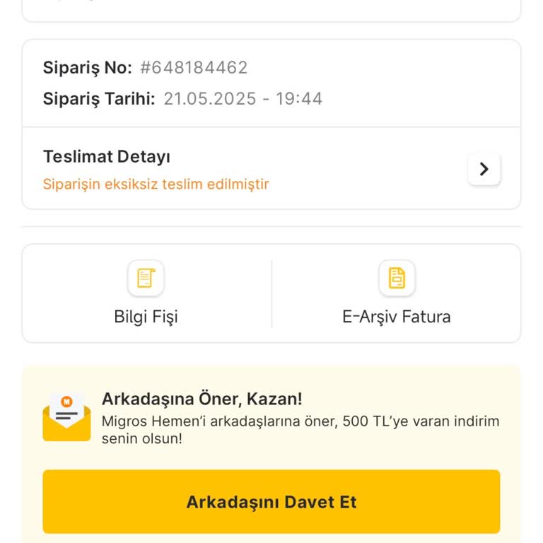 Migros Hemen İade Sürecinde Mağduriyet Ve Geri Dönüş Eksikliği