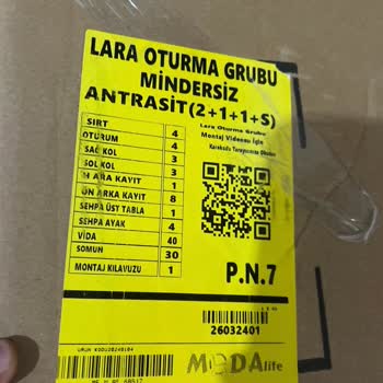 Modalife Bahçe Takımı Siparişimde Minderler Eksik Geldi Mağduriyet Yaşıyorum