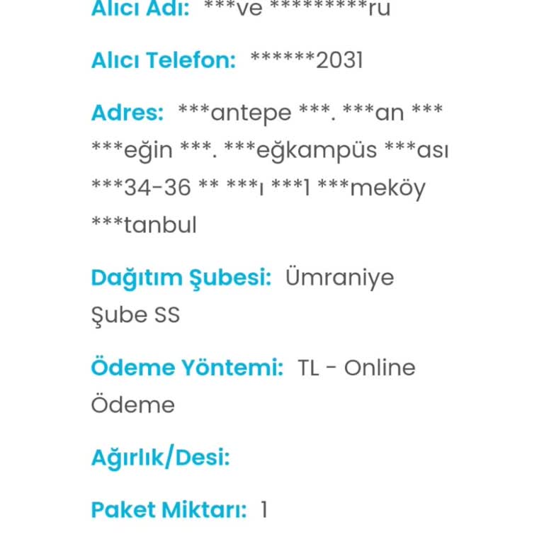 Teslim Edilmemiş Kargom Teslim Edildi Olarak Görünüyor