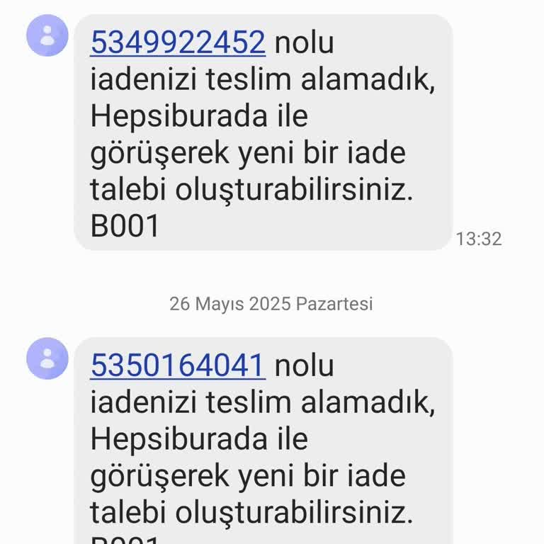 Hepsiburada'dan Alınan Ürünün İade Sürecinde Yaşanan Sorunlar Ve Taşıma Firmalarının Yetersizliği