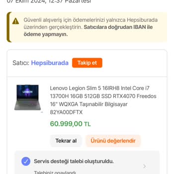 Hepsiburada'dan Aldığım Arızalı Laptop Ve Çözümsüzlük Mağduriyeti