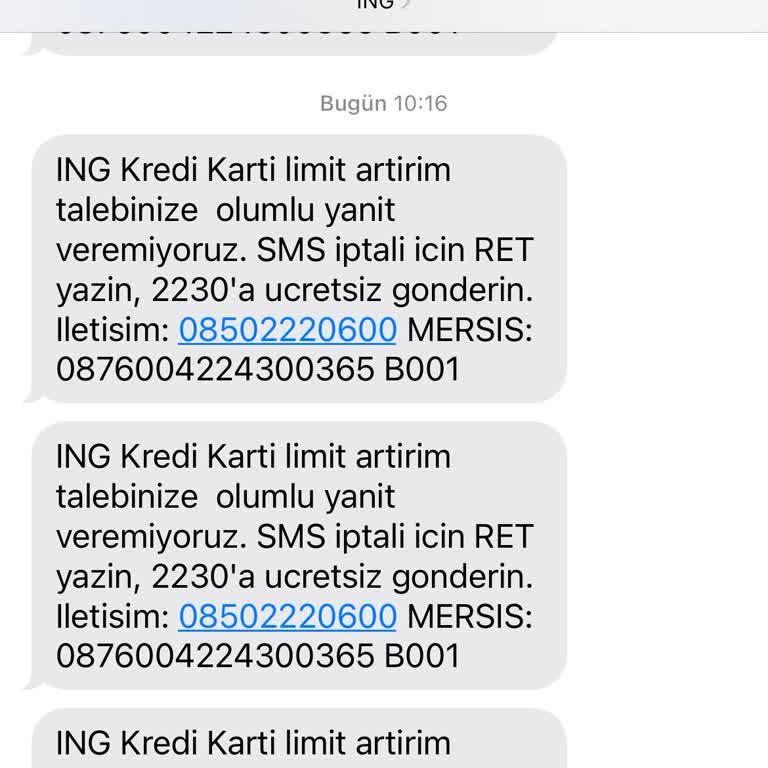 Kart Limit Artışı Talebine Olumsuz Yanıt Ve Tutarsız Uygulama
