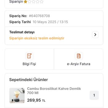 Teslim Edilmemiş Siparişler Ve Yetersiz Destek Deneyimi