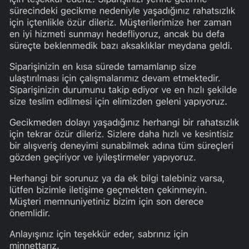 Siparişim Ulaşmadı, İletişim Ve Çözüm Sunulmuyor