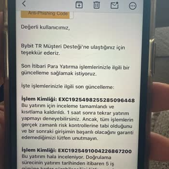 Bybit TR'de 69.000 TL'lik Param 5 Gündür Geri Verilmiyor