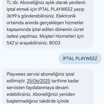 Playweez Aboneliği İzinsiz Başlatıldı, Para İadesi Talebim Var