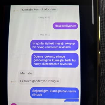 Eksik Gönderilen Kumaşlar Ve İletişimsizlik Sorunu