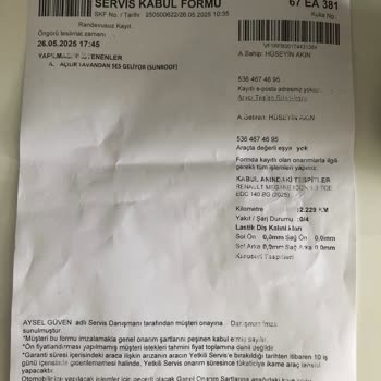 Sıfır Kilometre Araçta Sürekli Arıza Ve Servis Mağduriyeti