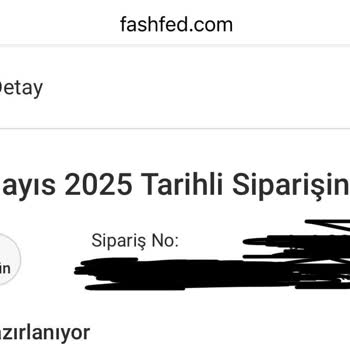 Fashfed Siparişim Hala Daha Elime Ulaşmadı
