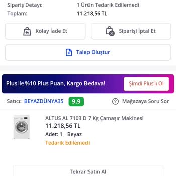 Siparişim Keyfi Olarak İptal Edildi, Mağduriyetim Giderilmedi