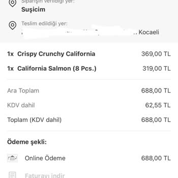 Suşicim Sushi Sonucu Hastanelik Oldum