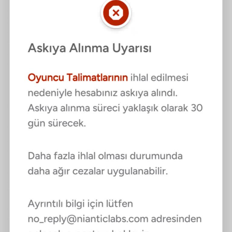 Ön Uyarı Olmadan 30 Günlük Ban Ve Mağduriyet