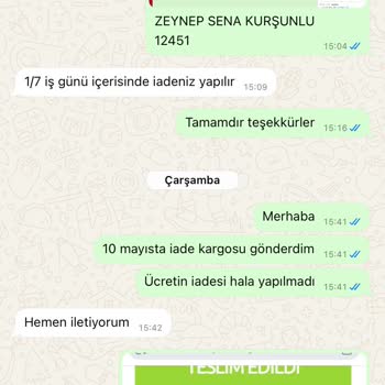 Yanlış Ürün Gönderimi Ve Geciken İade Süreci Müşteriyi Mağdur Ediyor