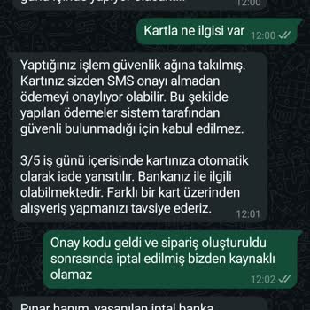 Siparişim Nedensiz İptal Edildi, Müşteri Hizmetleri Çözüm Sunamadı