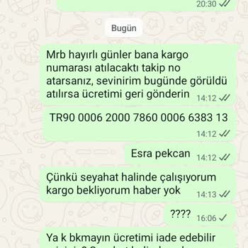 Kapıda Ödeme İle Siparişimde Yaşanan Sorun Ve İade Talebim