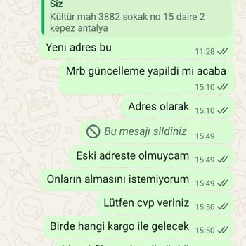 Kapıda Ödeme İle Siparişimde Yaşanan Sorun Ve İade Talebim