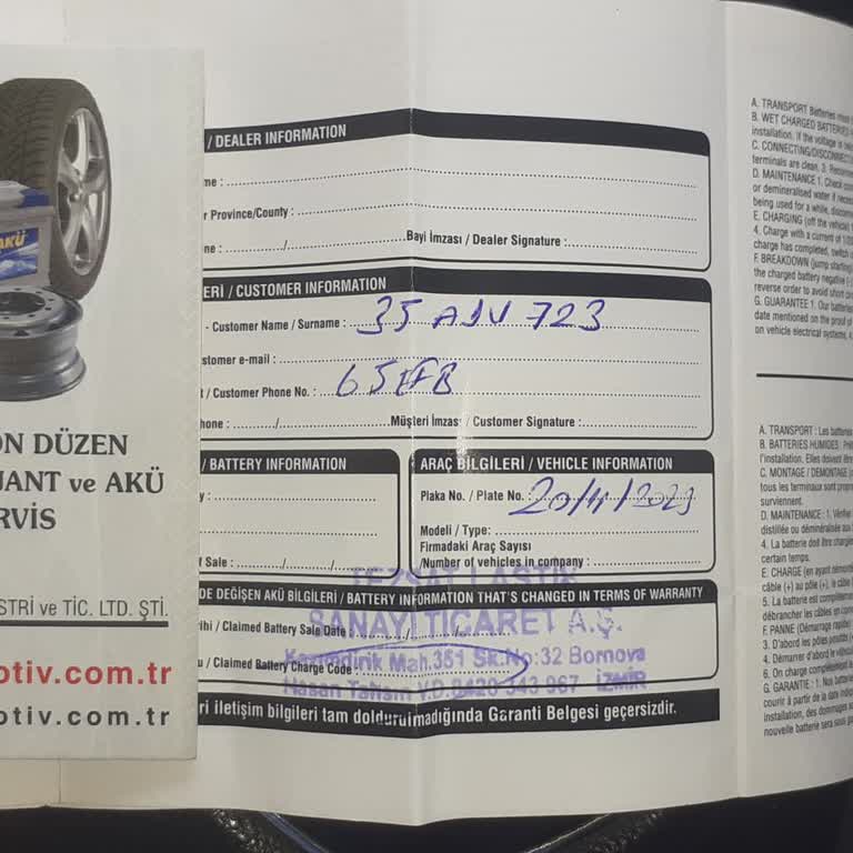 Garanti Süresi Dolmadan Akü Arızası Ve Red Edilen Garanti Talebi