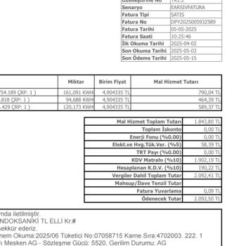 Yüksek Elektrik Faturası Ve Müşteri Hizmetlerinden Çözüm Alamama