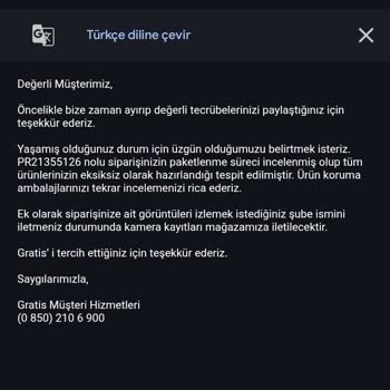 Eksik Ürün Gönderimi Sonrası Müşteri Hizmetleriyle Yaşanan Anlaşmazlık