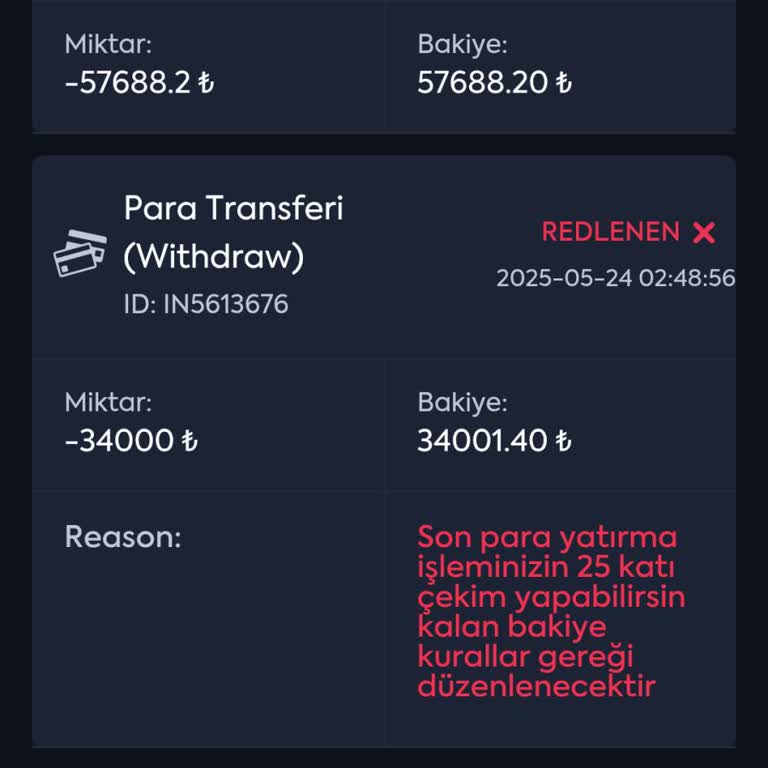 Betmatik Kazancımın Büyük Kısmı Ödenmedi Bakiye Silindi