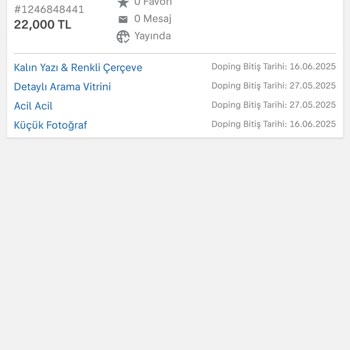 Sahibinden.com Ücretli İlan Özellikleriyle Beklenen Görünürlüğün Sağlanmaması Ve Destek Eksikliği
