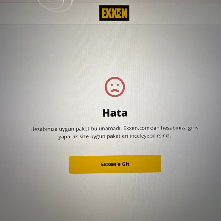 Exxen Üyelik İptalinde Sürekli Hata Ve Yönlendirme Sorunu