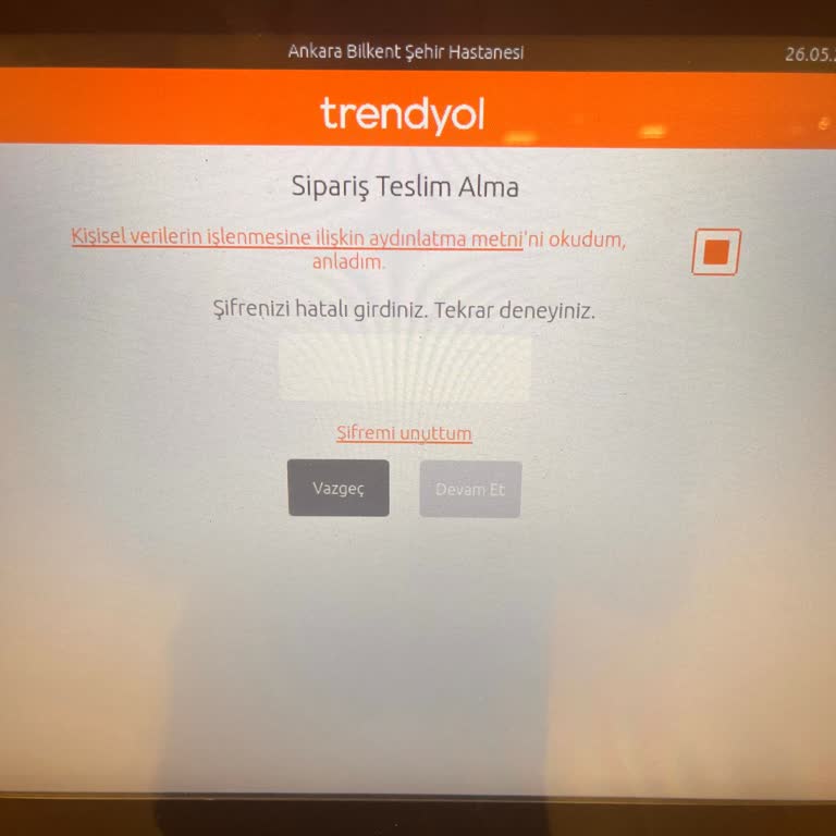 Gel Al Noktasında Şifre Sorunu Ve Çözüm Belirsizliği