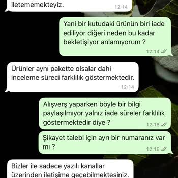 Zara'dan Yetersiz İade Süreci Ve İlgisiz Müşteri Hizmetleri