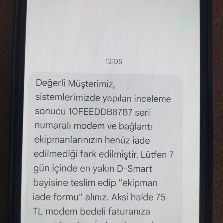 Teslim Edilen Cihaz İçin Haksız Ücret Talebi Ve Çözüm Beklentisi