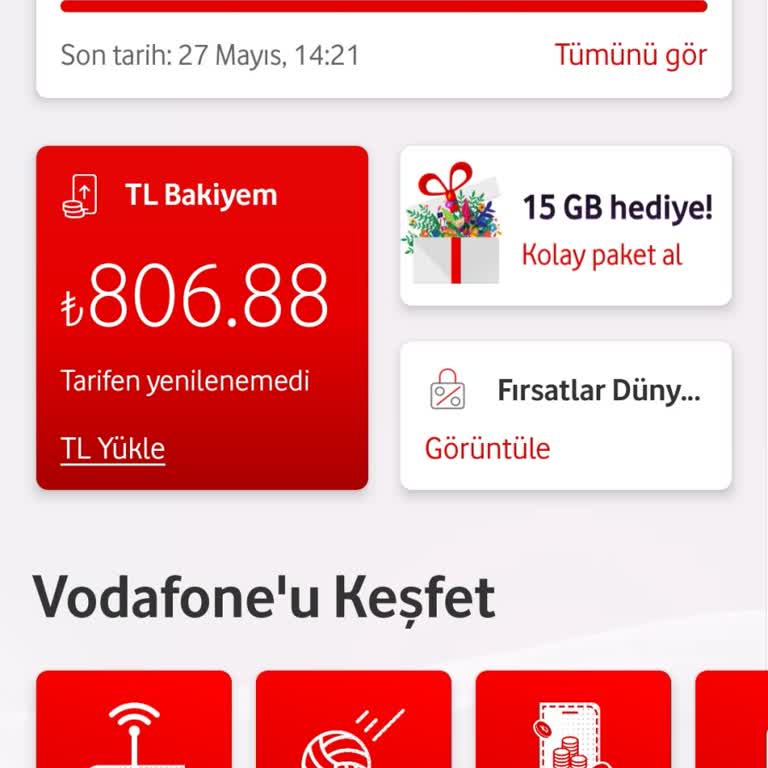 Vodafone Tl Bakiyesini Banka Kartına Aktaramıyorum, Yardım Talep Ediyorum