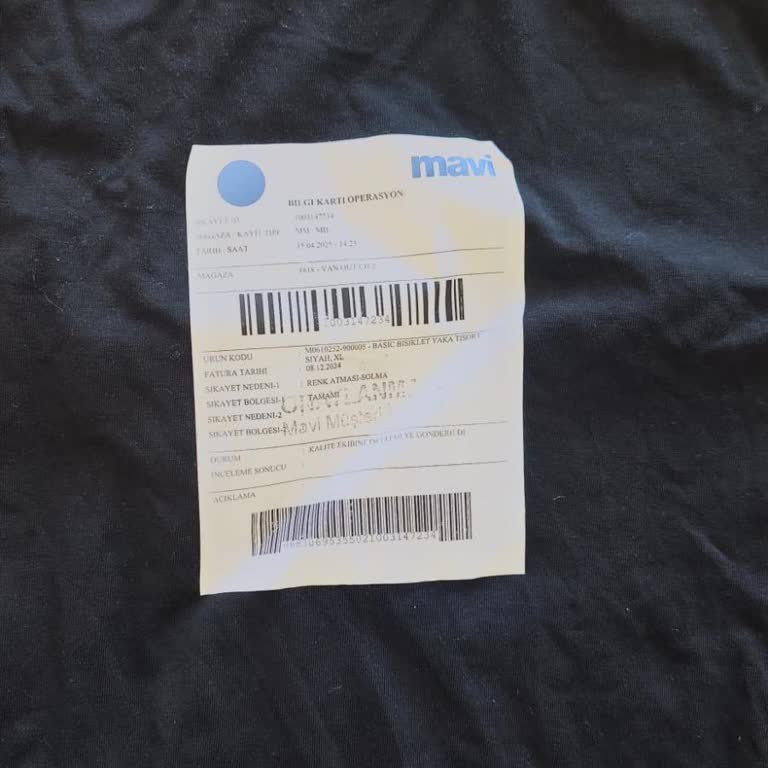 Kısa Sürede Renk Solan Tişört İçin Çözüm Bekliyorum