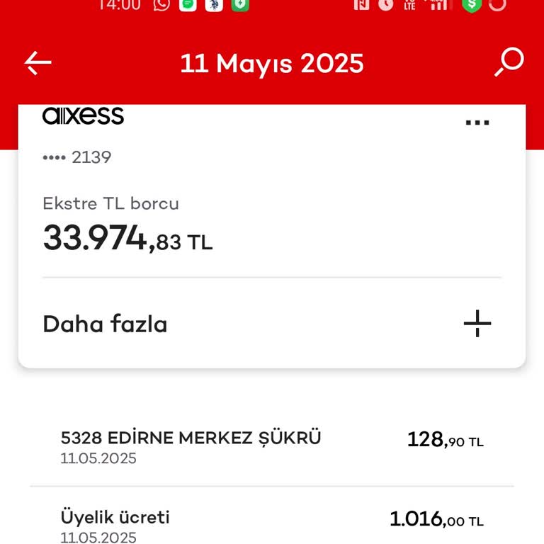 Hak Etmediğim Kart Aidatı İçin İade Talebim Var