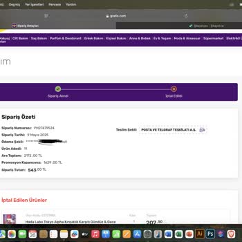 Gratis Siparişim Nedensiz İptal Edildi, Bilgilendirme Yapılmadı
